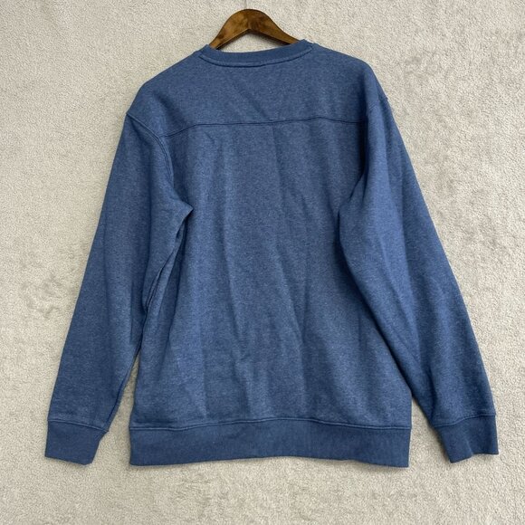 Columbia Men's Size L Blue Crewneck Sweatshirt Cotton/Polyester Blend M0816 - Picture 4 of 8